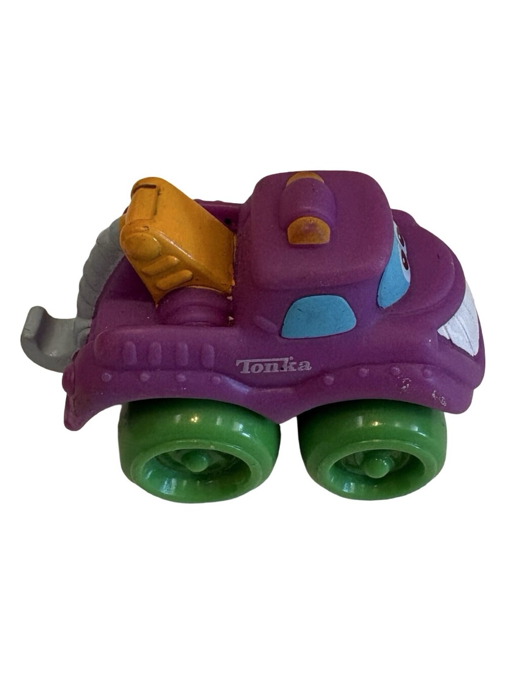 Purple Chuck and Friends Soft Tow Truck Wrecker Scooter Rare Vintage